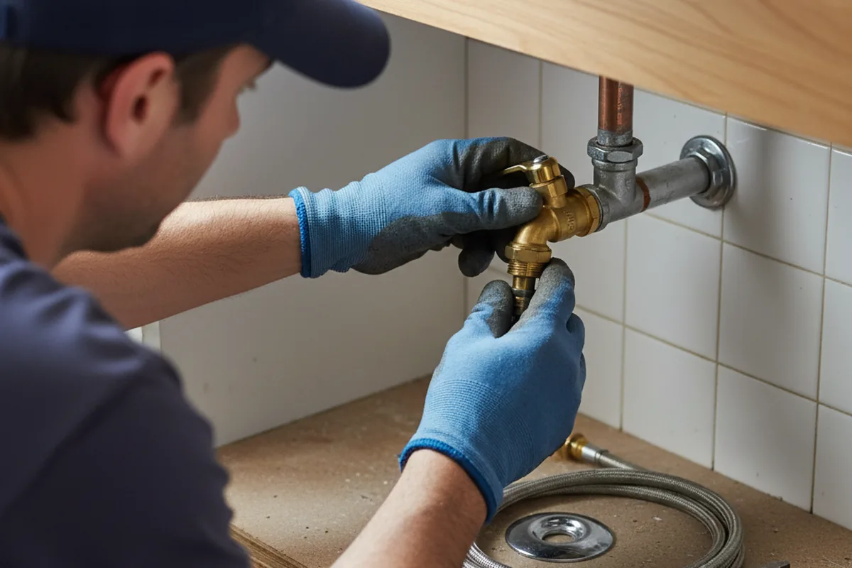 Shutoff valve and fitting work during Emergency Plumbing in Nesbit